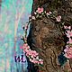 Венок "Сакура". Украшения для причесок. Witchy Lilac: Stones & Flowers. Интернет-магазин Ярмарка Мастеров.  Фото №2