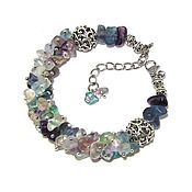 Украшения handmade. Livemaster - original item Bracelet bunch of fluorite stones 