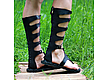 Gladiators Men's lace-up leather Black. High Boots. Katorina Rukodelnica HandMadeButik. My Livemaster. Фото №4