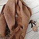  Handmade woven scarf made of Italian yarn linen. Scarves. rezan (rezan). My Livemaster. Фото №4