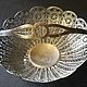 Beautiful, openwork breadcrumbs with handle, scan, filigree, USSR, Vintage kitchen utensils, Moscow,  Фото №1