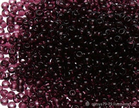 10gr seed Beads Toho 11/0 6S amethyst Japanese TOHO beads transparent, Beads, Chelyabinsk,  Фото №1