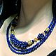 Necklace with lapis lazuli and citrine, Necklace, Moscow,  Фото №1