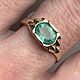 Men's Gold Ring with Emerald (2,19ct) Handmade Ring. Rings. Bauroom - vedic jewelry & gemstones (bauroom). My Livemaster. Фото №5