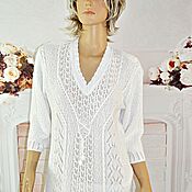 Одежда handmade. Livemaster - original item Knitted jumper,cotton,size 42-46.. Handmade.