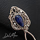Hairpin with lapis lazuli 'Leaf' 2!. Hairpin. Del-moro. My Livemaster. Фото №4