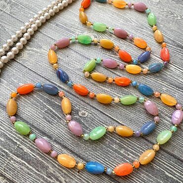 Винтаж ручной работы. Ярмарка Мастеров - ручная работа Винтаж: Радостные бусы. Handmade.