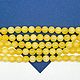 Желтый нефрит, бусины круглые 10мм, 1/2 нити, Б113, Бусины, Санкт-Петербург,  Фото №1