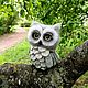 Совушка с подвижной головой. Войлочная игрушка. Клюева Евгения Beautiful Owl. Интернет-магазин Ярмарка Мастеров.  Фото №2