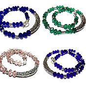 Украшения handmade. Livemaster - original item Necklace Beads Earrings Set Set Color in Stock. Handmade.