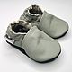 Gray Baby Shoes, Ebooba, Leather Baby Shoes, Baby Moccasins Gray, Babys bootees, Kharkiv,  Фото №1