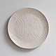 Заказать белое бежевое блюдце тарелка кружевное в эко-стиле. ignata ceramics. Ярмарка Мастеров. . Тарелки Фото №3