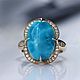 Undine ring with larimar and diamonds, Rings, Moscow,  Фото №1