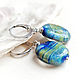 Earrings 'Rainbow' copyright glass. Earrings. Anna Ivanova. Lampwork jewelry. Online shopping on My Livemaster.  Фото №2