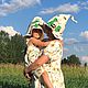 Банная шапка, шапка для бани. Шапки. Войлочный дворик. Интернет-магазин Ярмарка Мастеров.  Фото №2