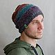 Order Hat of hemp rainbow HEMPHAT #104. Hemp bags and yarn | Alyona Larina (hempforlife). Livemaster. . Caps Фото №3
