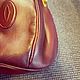 Винтаж: Сумка-ведро Cartier Mini Bucket Crossbody из кожи бордового цвета. Сумки винтажные. Chic bags. Ярмарка Мастеров.  Фото №6