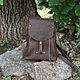 Backpack leather Espresso, Backpacks, Balakovo,  Фото №1