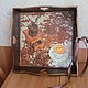 Заказать Поднос " За чашечкой кофе". Анна ' МАСТЕРСКАЯ УЮТНЫХ ПОДАРКОВ'. Ярмарка Мастеров. . Подносы Фото №3