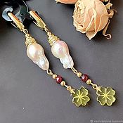 Украшения handmade. Livemaster - original item Earrings . pearls. Handmade.