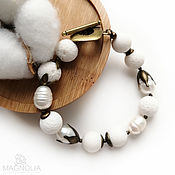 Украшения handmade. Livemaster - original item Bracelet with pearls 