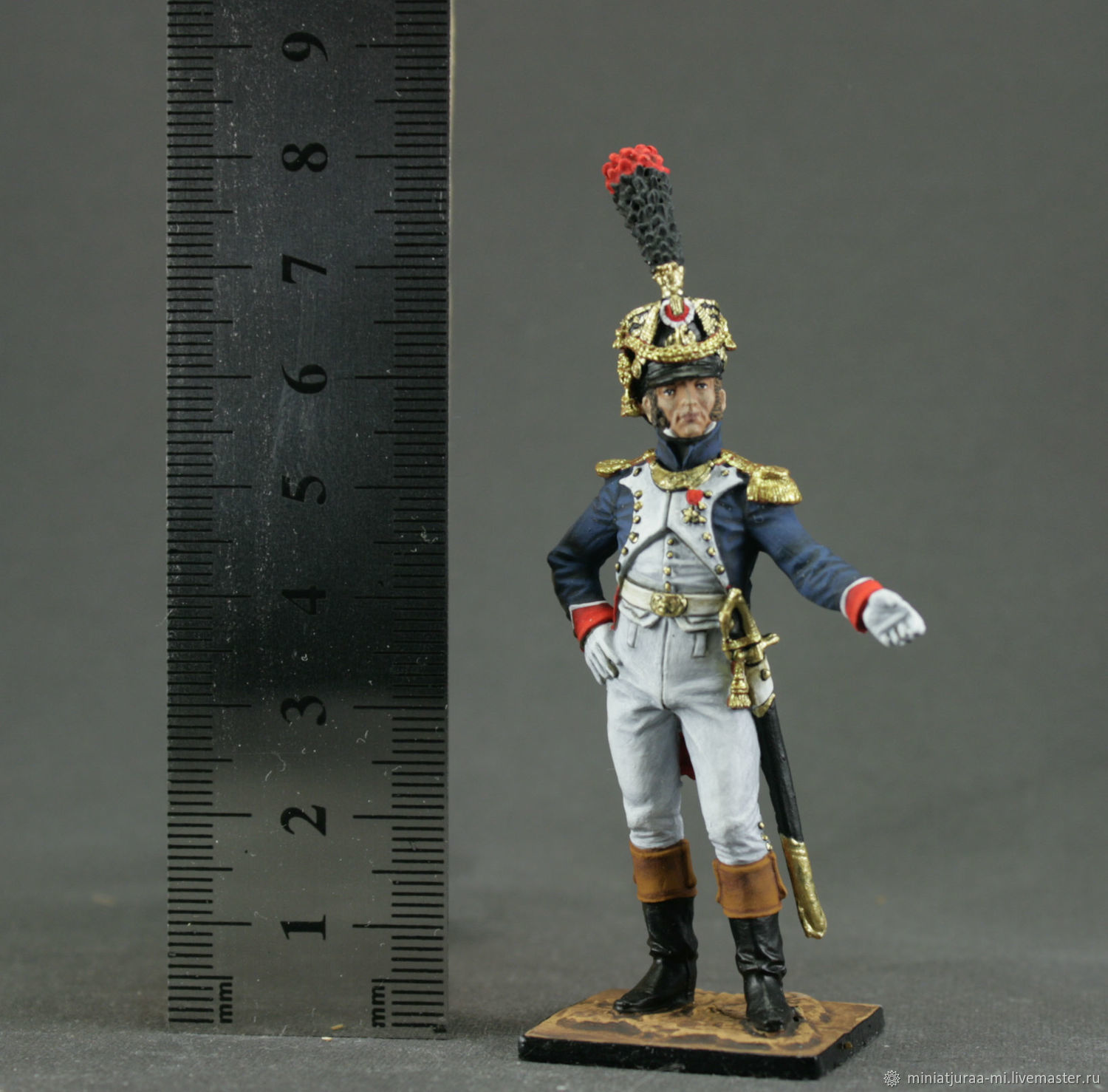 #2 Emperor Napoleon I Bonaparte 1812 year France Tin soldier miniature 54mm 
