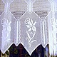 Штора для гостиной штора для кухни красивая штора занавеска крючком занавеска крючком кружевная занавеска текстиль для дома заказать занавеску прованс кантри белый кремовый Занавески купить в Москве