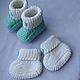 Пинетки для новорожденного. Пинетки. Вязарушка (irina-knitwork). Интернет-магазин Ярмарка Мастеров.  Фото №2