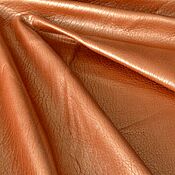 Материалы для творчества handmade. Livemaster - original item Genuine leather Copper textured 1 mm. Handmade.
