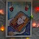 Акварельная иллюстрация happy holidays, Картины, Воронеж,  Фото №1