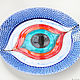 Order  Decorative plate 'Nazar Eye' hand-painted. Art by Tanya Shest. Livemaster. . Plates Фото №3