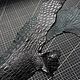 Сrocodile (бок) - Black 1.4 - 1.5. Кожа. Магазин натуральной кожи CraftZone. Интернет-магазин Ярмарка Мастеров.  Фото №2