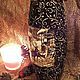 ваза, ваза декупаж, ваза из стекла, стеклянная ваза, ваза в подарок, вазы декупаж, зимняя ваза, красивая ваза, коричневая ваза, ваза на новый год