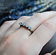 Thin labradorite ring - Adjustable Labrador blue ring, Rings, Ulan-Ude,  Фото №1