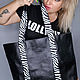 Order Shopper bag black zebra made of genuine leather. Lollypie - Modiste Cat. Livemaster. . Shopper Фото №3