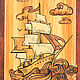 Backgammon Perm 'Ship', average 50. Backgammon and checkers. H-Present more, than a gift!. Online shopping on My Livemaster.  Фото №2