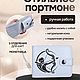 Портмоне из натуральной кожи белое с рисунком Стрелец, Портмоне, Глазов,  Фото №1
