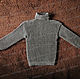 Sweater fleece with a collar, grey (No. №3). Sweaters. Rogopuh. Online shopping on My Livemaster.  Фото №2