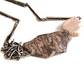 Украшения handmade. Livemaster - original item Necklace Cocoa with whipped cream. Made of natural stones, accessories Anna Black. Handmade.