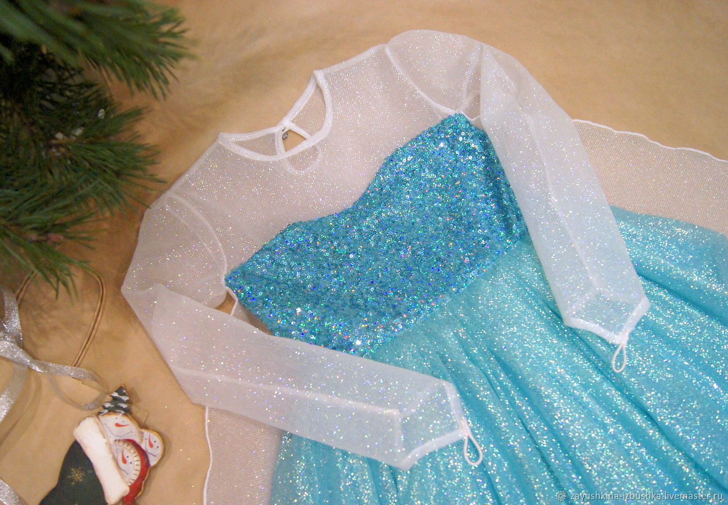 Карнавальный костюм Эльзы платье