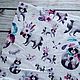 Футер 2-нитка петельный Еноты. Ткани. Яркий Трикотаж. Интернет-магазин Ярмарка Мастеров.  Фото №2