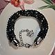 Браслет плетеный, жгут, из бисера и бусин. Браслет плетеный. GMjewelry. Ярмарка Мастеров.  Фото №8