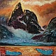 Oil painting mystic mountain, Pictures, St. Petersburg,  Фото №1