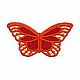 Embroidery applique orange butterfly lace openwork FSL free, Lace, Moscow,  Фото №1
