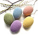 Order Set of 5 pieces of pastel knitted Easter eggs 6 cm. BarminaStudio (Marina)/Crochet (barmar). Livemaster. . Eggs Фото №3