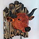 Order Cow-decorative panel on the wall. Art Branch Org (ArtBranchOrg). Livemaster. . Souvenirs3 Фото №3