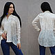Stylish linen blouse with embroidery 'White tulips'. Blouses. KVITKA. Online shopping on My Livemaster.  Фото №2