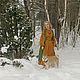 Льняное платье с вышивкой "Совушки". Платья. ЕленкА Елена Мясоедова. Ярмарка Мастеров.  Фото №7