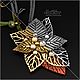 Golden Leaves Pendant (747) Designer Jewelry. Pendant. Svetlana Parenkova (parenkova). My Livemaster. Фото №4