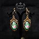 Order MICHELLE bronze earrings. AZOZA. Livemaster. . Earrings Фото №3